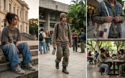 O modelito “morador de rua” domina entre universitários da Federais no Brasil